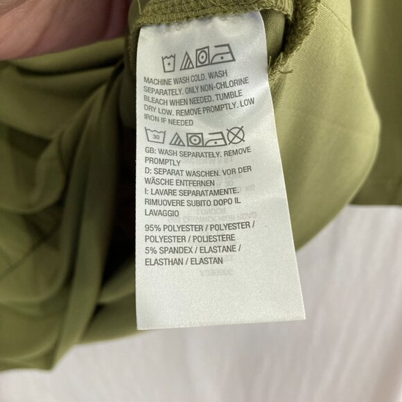 Susan Graver Top size XL Green Stretch Liquid Knit V Neck Elegant Office Work - Picture 5 of 7